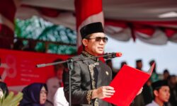 Andi Faiz Bacakan Teks Proklamasi di Peringatan 78 Tahun Kemerdekaan RI