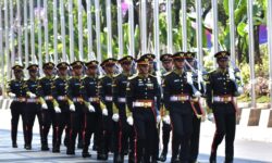 Pasukan Cordon Penyambut Tamu Negara di Gala Dinner KTT ASEAN