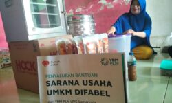 Peduli UMKM Disabilitas, YBM PLN UP3 Samarinda Bantu Mesin Pemeras Jahe