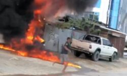 Asap Hitam Pekat, Ruko Terbakar di Samarinda Diduga Tempat Timbun BBM