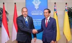 Pertemuan Bilateral Jokowi dan Premier Niue di Nusa Dua Bali