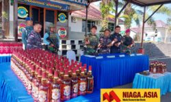 TNI AL di Nunukan Gagalkan Penyelundupan 143 Botol Miras, Negara Dirugikan Rp 224 Juta