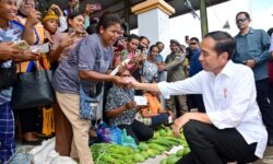 Jokowi Beli Mangga dan Tempe di Pasar Danga