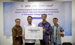 Teken Kerja Sama, Indosat-Lintasarta Digitalisasi Layanan Faskes di Kabupaten Tulang Bawang Barat
