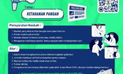Sayembara Menulis untuk Wartawan Dibuka Lagi, Temanya Kedaulatan Pangan
