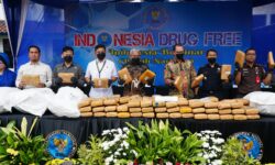 BNN RI Musnahkan 200 Kg Ganja, Diduga Ada Keterlibatan Napi Lapas Rajabasa