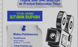 Lomba Film Pendek Taman Budaya 2024, Khusus Pelajar