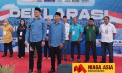 Pilkada Nunukan 2024, Ribuan Orang Antar Andi Akbar – Serfianus  Mendaftar ke KPU