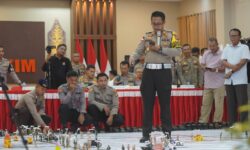 Tactical Floor Game di Polda Kaltim Buat Pengamanan HUT ke-79 RI Libatkan 4 Polres
