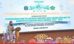Laura Hadiri Peringatan Maulid dan Pengukuhan Pengurus Cabang Muslimat NU Nunukan