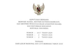 Ini Daftar Lengkap Hari Libur Nasional dan Cuti Bersama di 2025