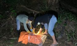 Polsek Nunukan Evakuasi Mayat yang Ditemukan di Kebun Sawit