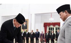 Presiden Prabowo Lantik Ketua Harian dan Sekretaris Dewan Pertahanan Nasional