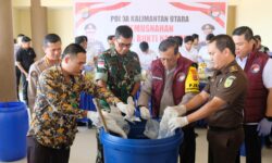 Kapolda Kaltara Pimpin Langsung Pemusnahan 74,9 Kilogram Sabu dari 3 Tersangka Warga Tarakan
