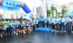 Peringati HUT Armada RI ke 79, Lanal Nunukan Gelar Fun Run dan Fun Walk