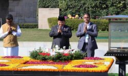 Presiden Prabowo Beri Penghormatan ke Mahatma Gandhi di Rajghat Memorial