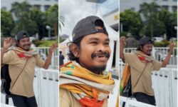 Joget Riang Aso Meriahkan Antrian Takjil Gratis di Kantor Gubernur Kaltim