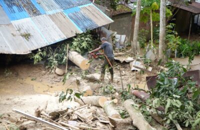 14 Rumah di Desa Purwajaya Loa Janan Rusak Diterjang Longsoran Bekas Tambang Ilegal