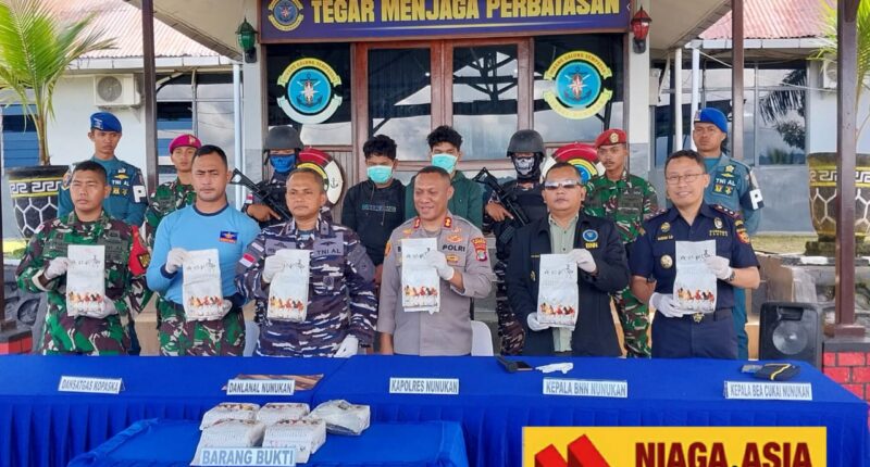 Kejar-kejaran di Laut, Lanal Nunukan Gagalkan Penyelundupan 11,5 Kg Sabu dari Malaysia