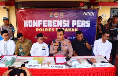 Polres Tarakan Gagalkan Pengiriman 3,2 Kg Sabu Dalam Perut Ikan ke Pinrang