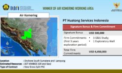 PT Huatong Services Indonesia Pemenang Lelang Wilayah Kerja Migas Air Komering