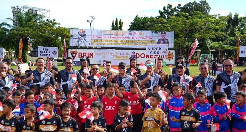 Turnamen Sepak Bola Usia Dini Warnai Semarak Hari Bhayangkara ke-79 di Kaltim