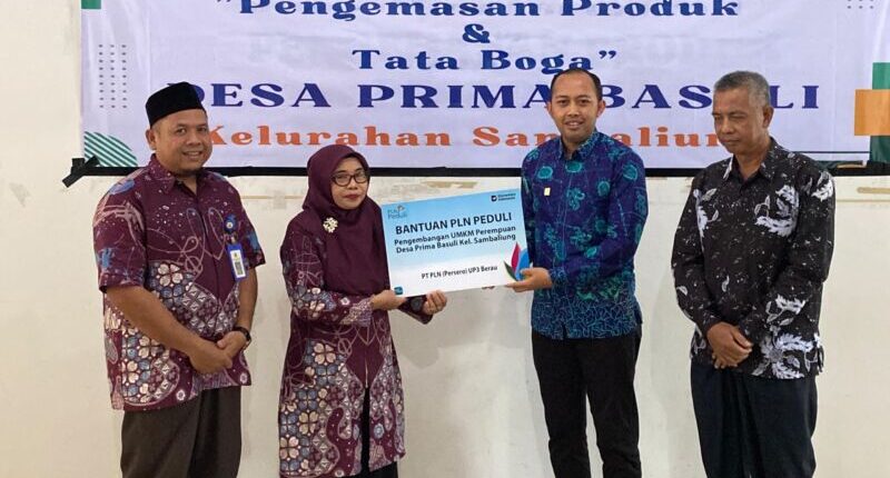 PLN Dorong UMKM Desa Basuli Berau Naik Kelas Lewat Program TJSL