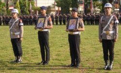 Dua Personel Brimob Dipecat Lewat Upacara In Absentia di Balikpapan