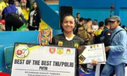 Raih 4 Medali, Bripda Nanda Amelia Buktikan Dominasi di Arena Karate Pangdam VI/Mulawarman