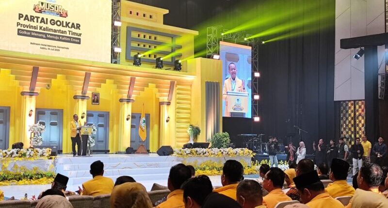 Rudy Mas’ud Kembali Terpilih sebagai Ketua Golkar Kaltim Secara Aklamasi, Ini Kata Bahlil Lahadalia