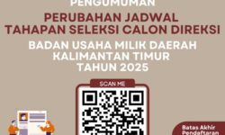 Seleksi Calon Direksi Lima BUMD Kaltim, Batas Akhir Peserta Memasukkan Dokumen Hari Selasa Pukul 23.59 WITA