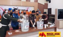 Polres Nunukan Musnahkan 849,44 gram Sabu dari 9 Tersangka Kasus Narkoba