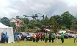 Pertanian di Kukar Pakai Teknologi Drone Buat Dongkrak Produksi Beras