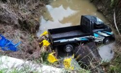 Mobil Gran Max Terjun ke Sungai di Nunukan, Satu Tewas