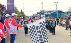 Plt. Sekda Nunukan Lepas 135 Peserta Lomba Gerak Jalan Indah
