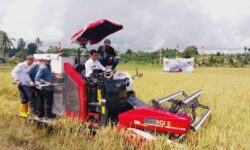 Bupati Nunukan Bantu Petani dengan Peralatan Panen Combine Harvester
