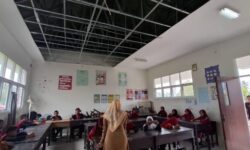 Disdik Nunukan Janji Tahun Depan Perbaiki Plafon Sekolah yang Ambruk