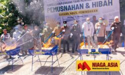 KPPBC Nunukan Musnahkan Barang Tegahan Rugikan Negara Rp 436 Juta