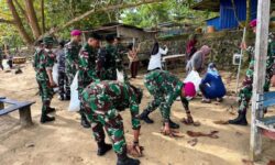 Hari Jadi Koarmada RI 2025, Lanal Nunukan Aksi Sosial dan Bersih-bersih Pantai
