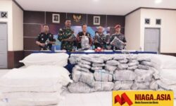 TNI AL di Nunukan Gagalkan Penyelundupan 1.380 Pasang Sepatu dari Malaysia