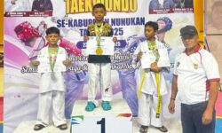 Raih Medali Emas, Alhafiz Jadi Atlet Terbaik di Turnamen Taekwondo KONI Cup Nunukan 2025