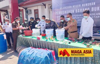 Kejari Nunukan Musnahkan Barang Bukti 151 Perkara Tindak Pidana