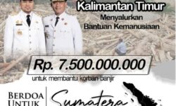 Pemprov Kaltim Bantu Korban Banjir di Sumatera Rp7,5 Miliar