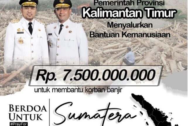 Pemprov Kaltim Bantu Korban Banjir di Sumatera Rp7,5 Miliar