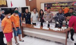 Polres Nunukan Musnahkan 889,18 Gram Sabu dan 9 Botol Berisi Narkoba Cair