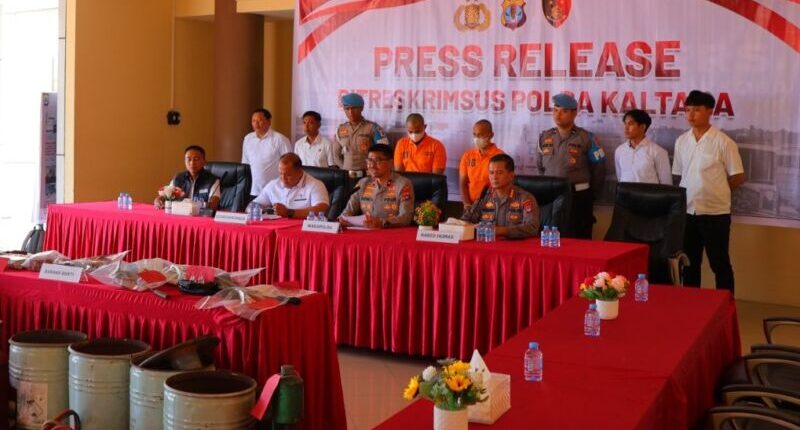 Polda Kaltara Tangkap Dua Penambang Emas Tanpa Izin di Bulungan