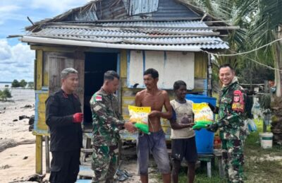 Lapas Nunukan Bersama TNI AD Bakti Sosial dan Bagikan Sembako ke Masyarakat Pedalaman