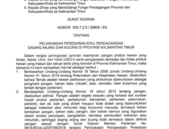 Bukan Untuk Dimakan, Setop Perdagangan Daging Kucing dan Anjing