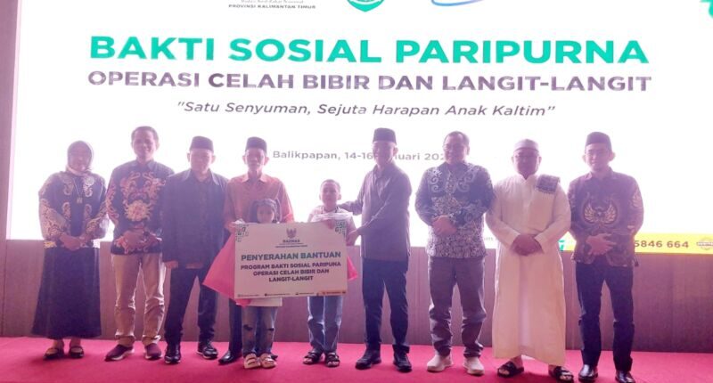 Operasi Celah Bibir Gratis Baznas Kaltim Pulihkan Percaya Diri Anak-anak