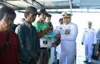 Wabup Nunukan Apresiasi Sinergitas TNI AL – Nelayan Jaga Perairan Perbatasan